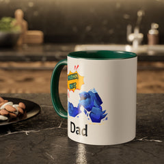 Dad Coffee Mug — "Crushin' SH!t" Blue Rock Gamer Mug (11oz & 15oz)
