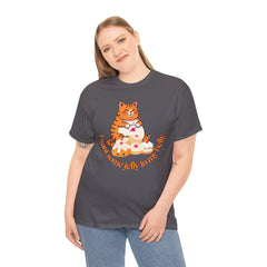 "I Want Some Jelly In My Belly"T-Shirt — Cute Cat Donut Design