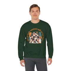 “Not All Family Members Walk on Two Feet” Cute Cat Pet Family Crewneck