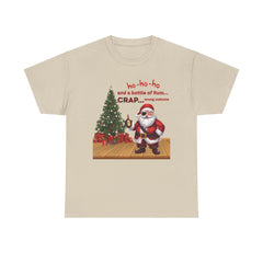 Santa “ho-ho-ho and a bottle of Rum…CRAP” Holiday Tee shirt