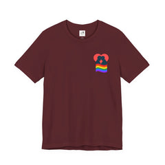 Pride Heart Tee 1— Rainbow Heart Graphic T-Shirt