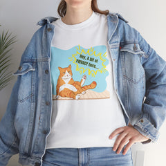 Hey Can I Get a Bit of PRIVACY Here..Orange Cat Graphic T-Shirt