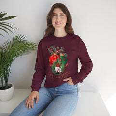 "Joy to the World" Holiday Knome Pullover Ornament Crewneck Sweatshirt
