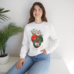 "Joy to the World" Holiday Knome Pullover Ornament Crewneck Sweatshirt