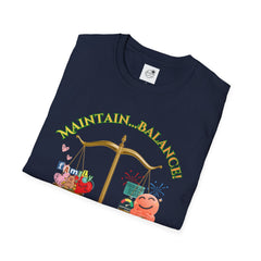 Maintain Balance - Love, Life, Health Equals Happiness Scale Design