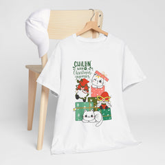 Christmas Cats T-Shirt — Cute Holiday Kitty Gift Tee (Chillin’ with My Felines)