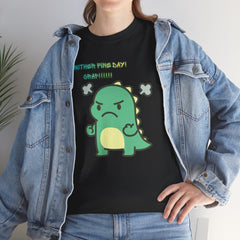Angry Dino — "Another Fine Day! Crap!" Graphic Tee