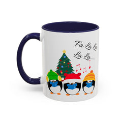 Coffee Mug Penguin Singing Design 11, 15oz