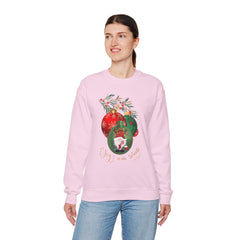 "Joy to the World" Holiday Knome Pullover Ornament Crewneck Sweatshirt