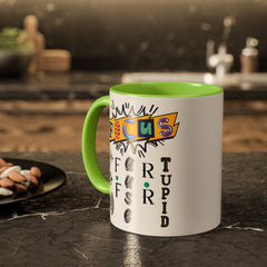 Focus Funny Wordplay Mug — Colorful 11oz/15oz Ceramic Coffee Cup