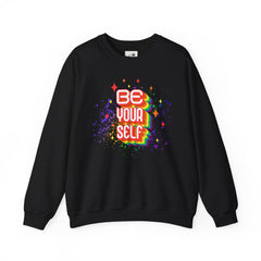 Be Yourself Rainbow Crewneck Sweatshirt