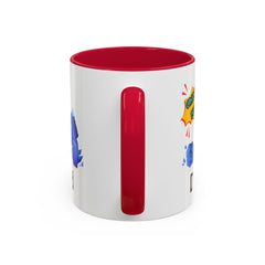 Dad Coffee Mug — "Crushin' SH!t" Blue Rock Gamer Mug (11oz & 15oz)