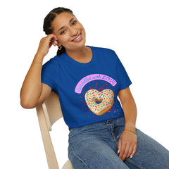 Sprinkled With Love Heart Donut Graphic Tee