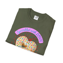 Sprinkled With Love Heart Donut Graphic Tee
