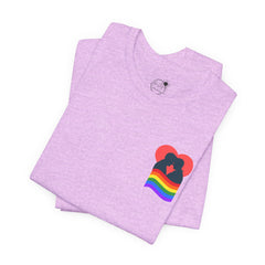Pride Heart Tee 1— Rainbow Heart Graphic T-Shirt