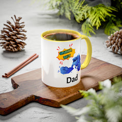 Dad Coffee Mug — "Crushin' SH!t" Blue Rock Gamer Mug (11oz & 15oz)