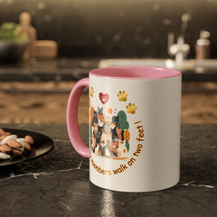 Cat Lover Mug – "Not all family members walk on two feet" Colorful 11oz/15oz Ceramic Mug