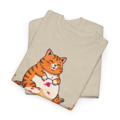 "I Want Some Jelly In My Belly"T-Shirt — Cute Cat Donut Design