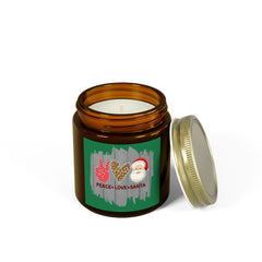 Christmas Scented Candles, Coconut Apricot Wax (4oz, 9oz)