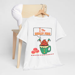 I'm Really Fine Tee — Cute Elf in a coffee cup Graphic T-Shirt