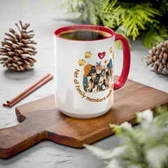Cat Lover Mug – "Not all family members walk on two feet" Colorful 11oz/15oz Ceramic Mug