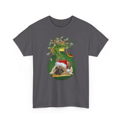 Christmas Pug Ornament and Mistletoe T-Shirt