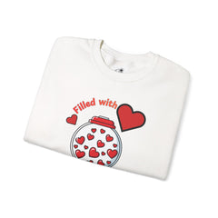 Filled with Love Unisex Heavy Blend™ Crewneck Sweatshirt