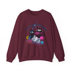 Cute Kittens with Yarn Coming Unraveled Cat Crewneck Sweatshirt
