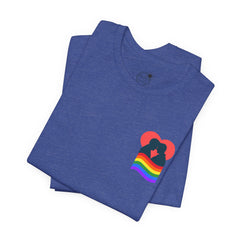 Pride Heart Tee 1— Rainbow Heart Graphic T-Shirt