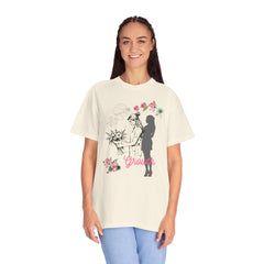 Growth... Floral Portrait T-Shirt