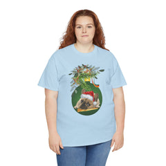 Christmas Pug Ornament and Mistletoe T-Shirt