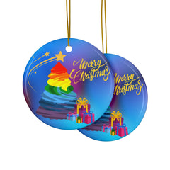 Ceramic Ornaments Pride Merry Christmas