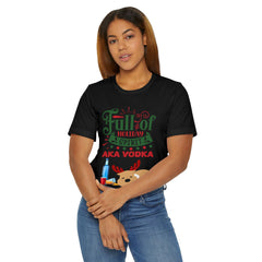 Full of Holiday Spirit AKA Vodka T-Shirt — Funny Christmas Reindeer Tee