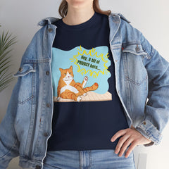 Hey Can I Get a Bit of PRIVACY Here..Orange Cat Graphic T-Shirt