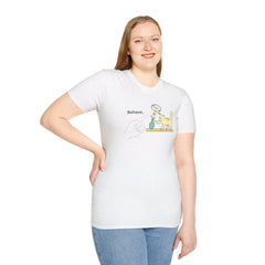 Cat-Attitude"Behave" T-Shirt — Funny Illustration Tee for Cat Lovers