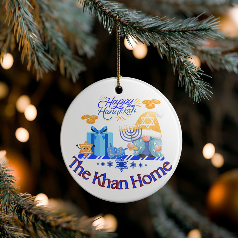 Personalized Hanukkah Ornament - 