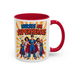 Nurses Are Superheroes Coffee Mug M/F — Colorful 11oz/15oz Gift
