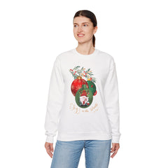 "Joy to the World" Holiday Knome Pullover Ornament Crewneck Sweatshirt