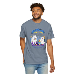 Hanukkah Dog T-Shirt — Cute Menorah & Dreidel Holiday Tee