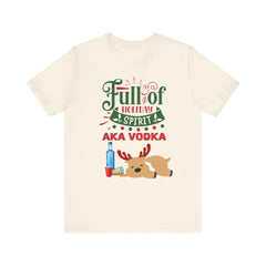 Christmas Full of holiday spirit AKA VODKA Reindeer Tee