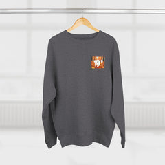 Autumn Samoyed Sweatshirt 2 sided design— Cute White Dog Fall Crewneck