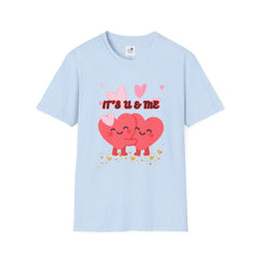 Valentine 'It's U & Me' Heart Couple T-Shirt