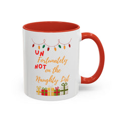 Accent Coffee Mug (11, 15oz) Naughty List