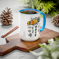 Focus Funny Wordplay Mug — Colorful 11oz/15oz Ceramic Coffee Cup