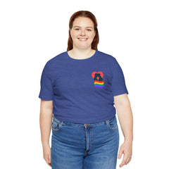 Pride Heart Pocket Tee — Rainbow LGBTQ+ Short Sleeve T-Shirt