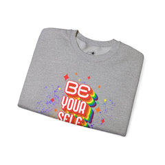 Be Yourself Rainbow Crewneck Sweatshirt
