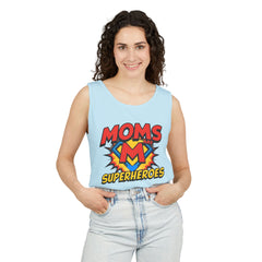 Mom’s Superheroes Tank Top Comic Book Style Shirt