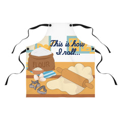 "This Is How I Roll" Rolling Pin & Flour Baking Kitchen Apron