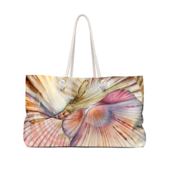 Seashell Watercolor Weekender Bag