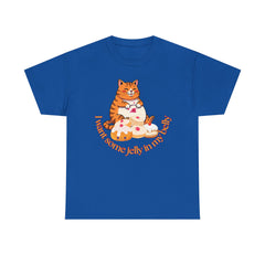 "I Want Some Jelly In My Belly"T-Shirt — Cute Cat Donut Design